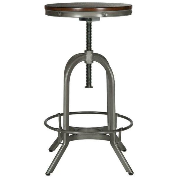 Safavieh Wildomar Stool- Burnt Oak - 24 X 15.8 X 15.8 In. FOX6226A